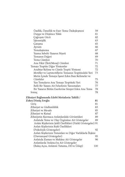 Metin Tahlilinde Yeni Yaklaşımlar - I modelleri