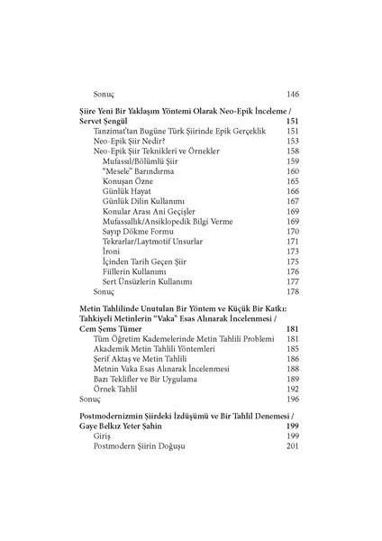 Metin Tahlilinde Yeni Yaklaşımlar - I indirimleri