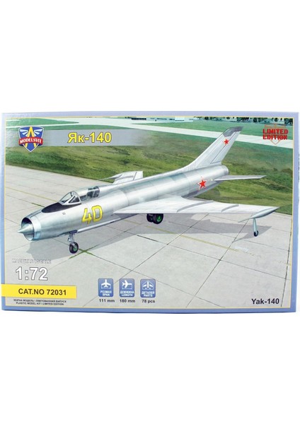 MSVIT72031 1/72 Ölçek, Yak 140 Prototype Savaş Uçağı, Plastik Model Kiti