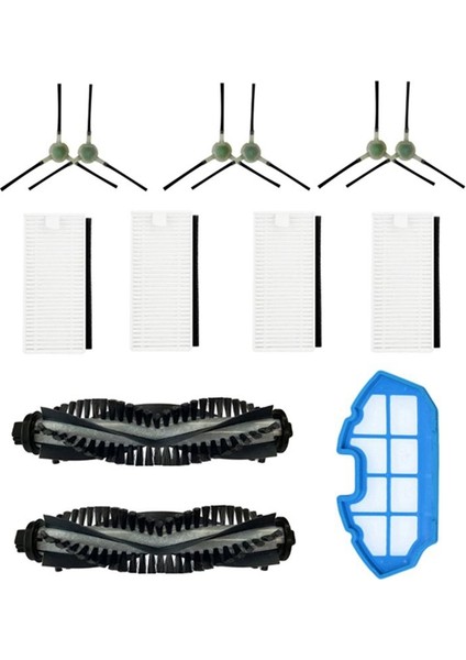 Hepa Filtresi Ana Fırça Yan Fırçalar Moosoo MT501 MT710 MT720 Süpürücü Robot Aksesuarları (Yurt Dışından)
