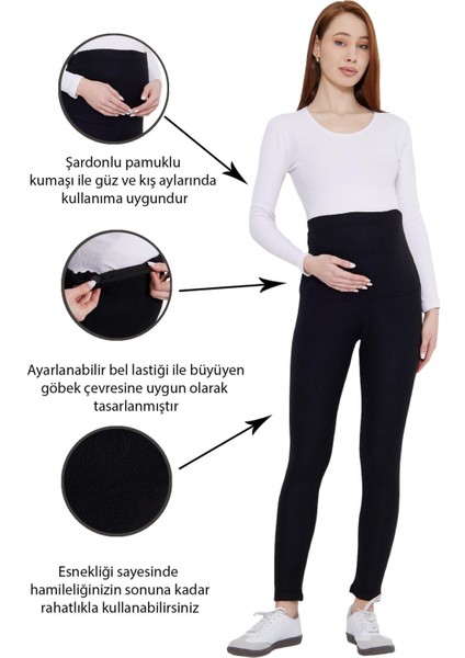 - MYRA8045 - Hamile Şardonlu Kaşkorse Tayt