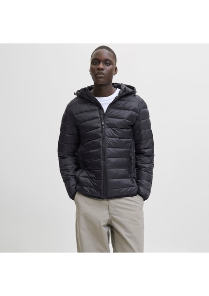 Jack&jones Bradley Light Puffer Hood Erkek Siyah Kapüşonlu Mont fiyatları