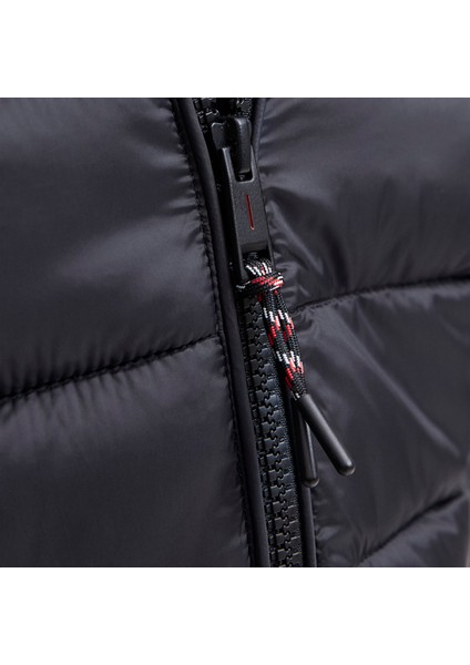 Jack&jones Bradley Light Puffer Hood Erkek Siyah Kapüşonlu Mont