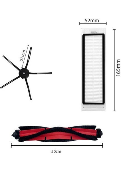 Roborock Için Yedek Parçalar Q5 Q5+ Vakum Süpürge Aksesuarları Ana Yan Fırça Hepa Filtreleri (Yurt Dışından)