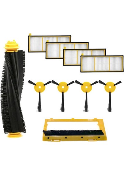 Köpekbalığı RV700 RV720 RV750 RV755 Robot Vakum Süpürge Filtre Elemanları Haddeleme Fırçası Filtre Ekranı Için Yedek Parçalar (Yurt Dışından)