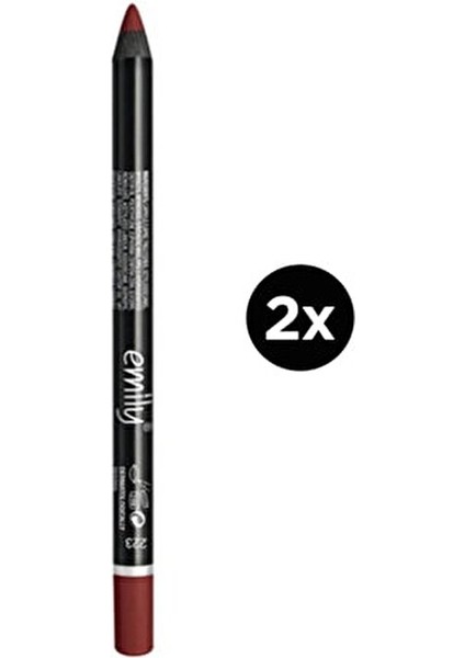 Emily Dudak Kalemi No: 223 Suya Dayanıklı 2 Adet Profesyonel Makyaj İçin fiyatları