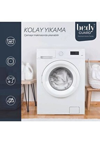 Cool Comfort Çift Kişilik Yatak Koruyucu Soğuk Alez Nefes Alabilen Malzeme
