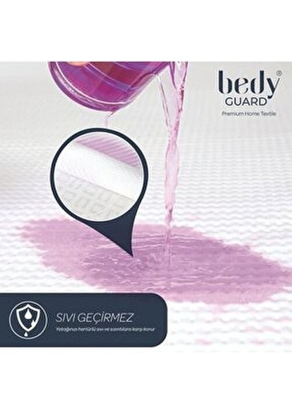 Cool Comfort Çift Kişilik Yatak Koruyucu Soğuk Alez Nefes Alabilen Malzeme