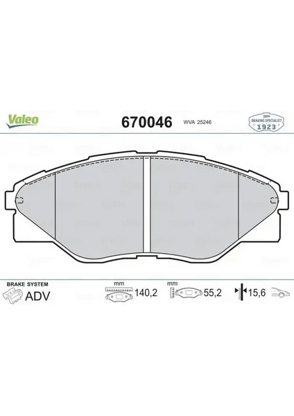 670046 On Fren Balatasi 044650K290 44650K290