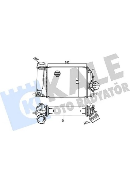 350980 Turbo Radyatoru 144614EA0A 144614EA1A 144614EA1B