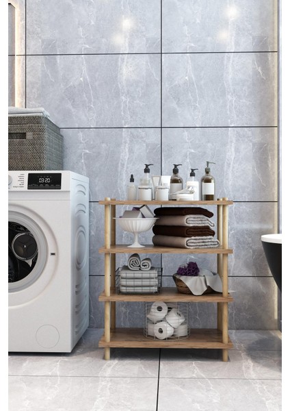 4lü Raf Çok Amaçlı Kullanım Banyo Raf Düzenleyicisi