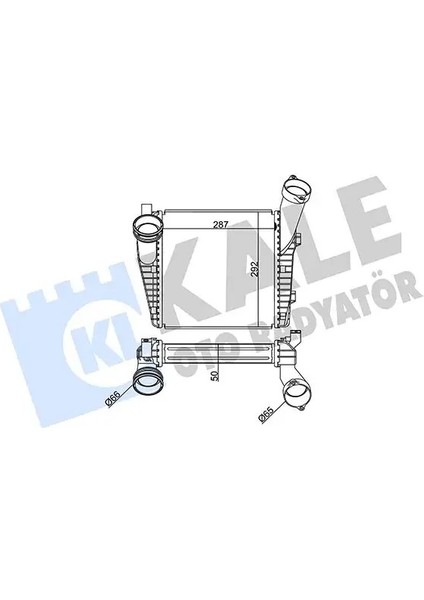 344735 Turbo Radyatoru 7L0145804 7L0145804A 7L6145804B