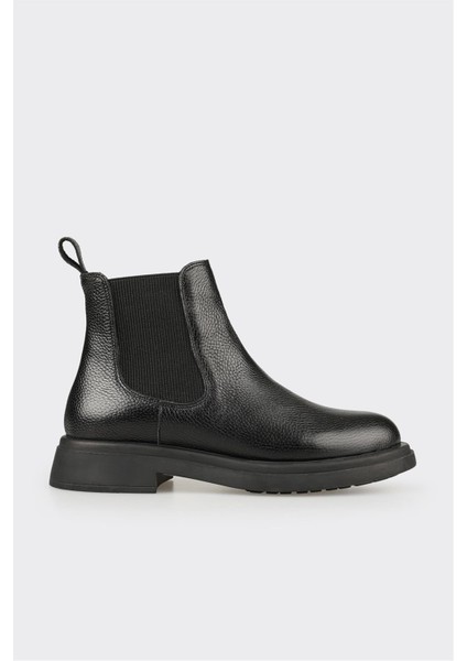 Siyah Deri Kadın Günlük Bot