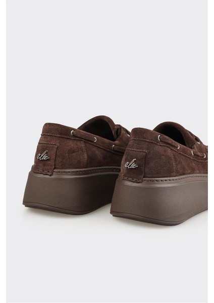 Kahve Deri Kadın Günlük Ayakkabı indirimleri