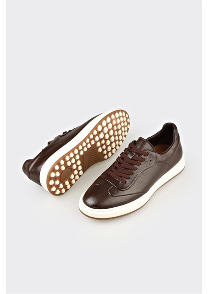 Kahve Deri Erkek Günlük Ayakkabı modelleri
