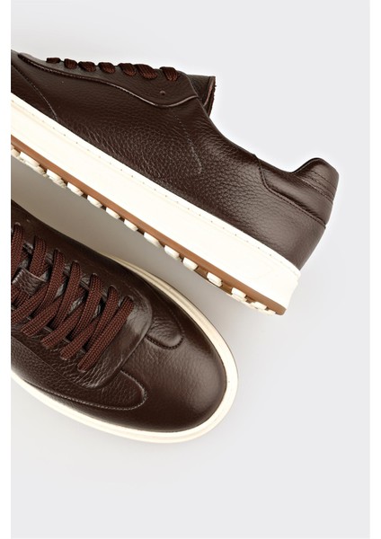 Kahve Deri Erkek Günlük Ayakkabı indirimleri