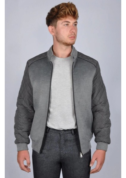 Baggı Man Erkek Mont Gri