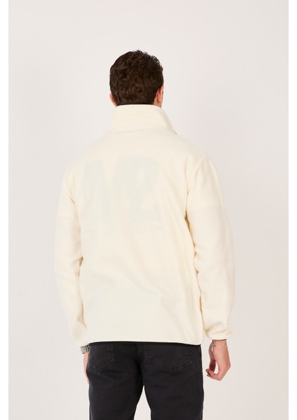 Regular/normal Kesim Dik Yaka Fermuarlı Polar Erkek Sweatshirt - R2642 modelleri