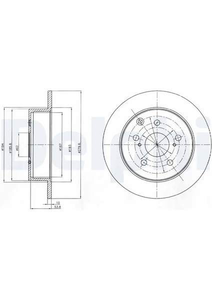 BG4303 Arka Fren Diski 4243105050 (2 Adet Fiyatıdır)