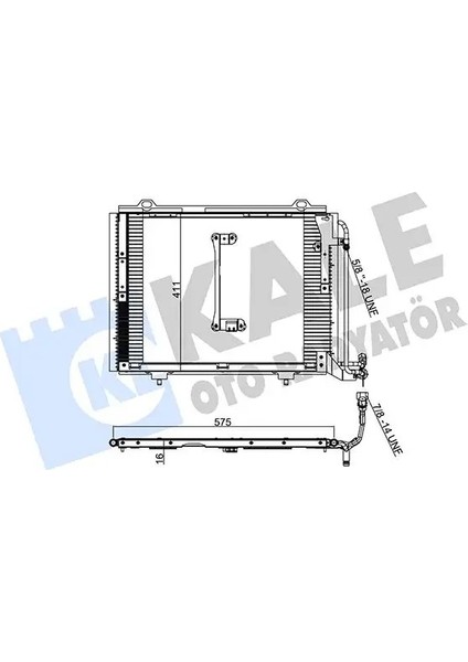 381000 Klima Radyatoru A2028300570 A2028300870 A2028301270