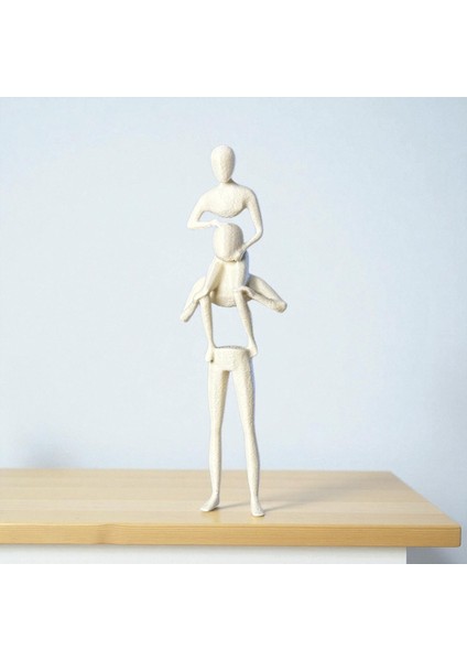 Aile Heykeli – Minimal Dekoratif Obje | Soyut Modern Figür | Hediyelik Tasarım Biblo | Kabuk Factory Tasarımı