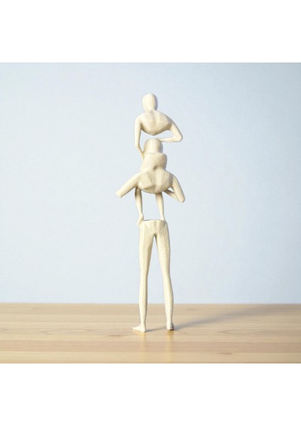 Aile Heykeli – Minimal Dekoratif Obje | Soyut Modern Figür | Hediyelik Tasarım Biblo | Kabuk Factory Tasarımı fiyatları