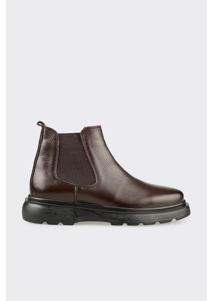 Kahve Deri Erkek Günlük Bot