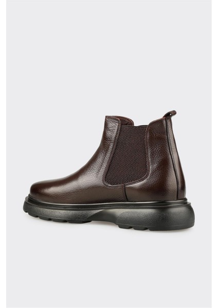 Kahve Deri Erkek Günlük Bot modelleri