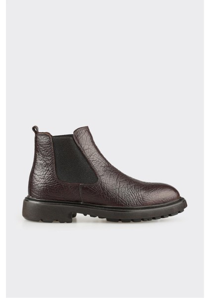 Kahve Deri Erkek Günlük Bot