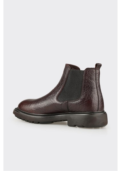 Kahve Deri Erkek Günlük Bot modelleri