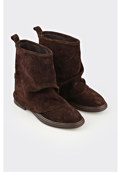 Kahve Deri Kadın Günlük Bot fiyatları