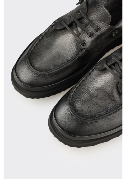 Antrasit Deri Erkek Günlük Ayakkabı indirimleri