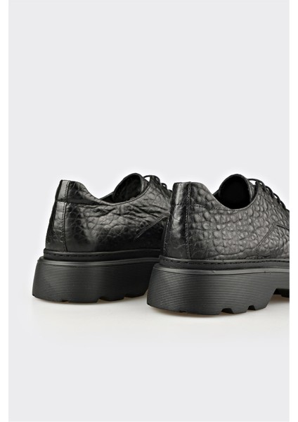 Siyah Deri Erkek Günlük Ayakkabı indirimleri