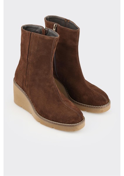 Kahve Deri Kadın Günlük Bot fiyatları