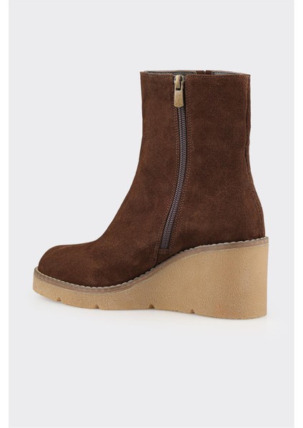 Kahve Deri Kadın Günlük Bot modelleri