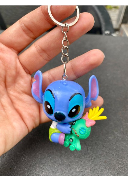 Stitch Figürlü Sert Plastik Anahtarlık modelleri
