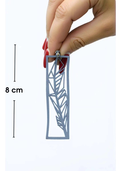 Beyaz Reflektörlü Kuş Tüyü Küpe, Bohemtasarım Lazer Kesim Küpe - APBJ025 fiyatları