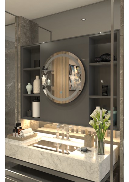 Kelebek Desen Butterfly Minimalist LEDLİ Özel Tasarım Ayna