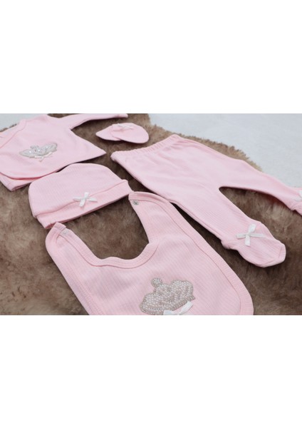 5 Parça Hastane Çıkışı Zıbın Seti 0-3 Ay - Queen fırsatları