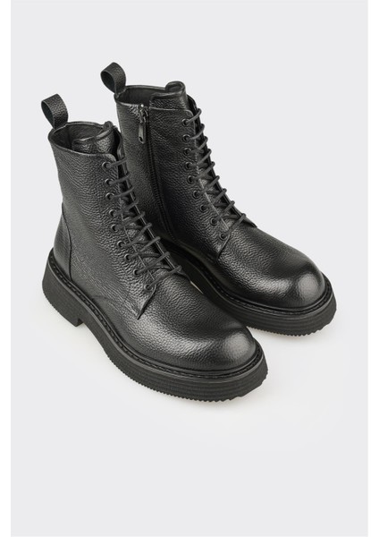 Siyah Deri Erkek Günlük Bot fiyatları
