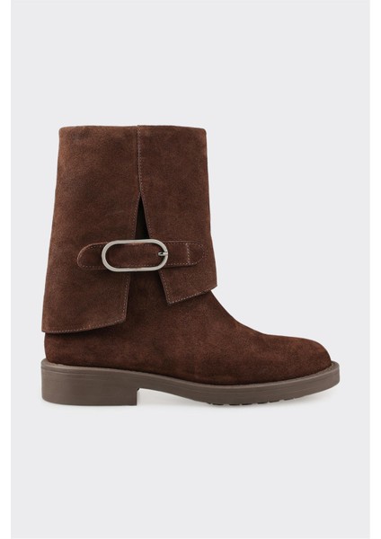 Kahve Deri Kadın Günlük Bot