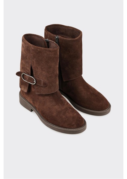 Kahve Deri Kadın Günlük Bot fiyatları