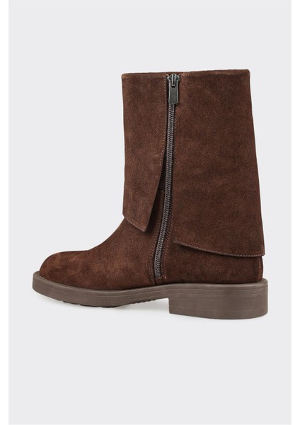 Kahve Deri Kadın Günlük Bot modelleri