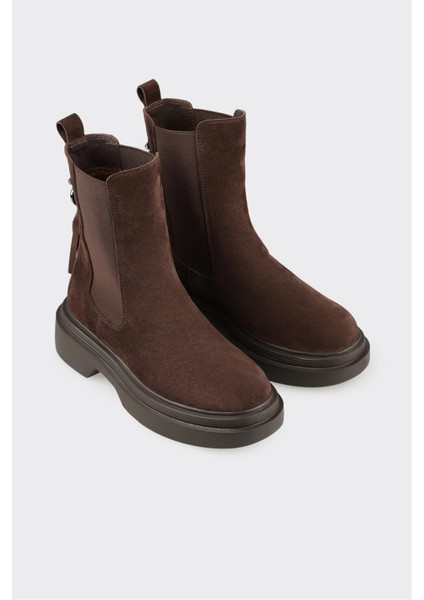 Kahve Deri Kadın Günlük Bot fiyatları