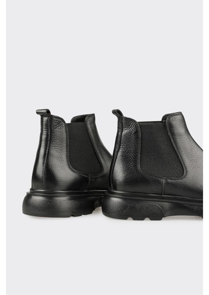 Siyah Deri Erkek Günlük Bot fırsatları