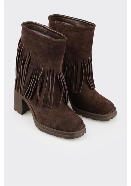 Kahve Deri Kadın Günlük Bot fiyatları