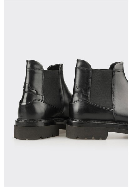 Siyah Deri Erkek Günlük Bot fırsatları