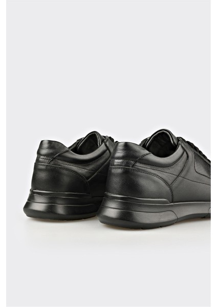 Siyah Deri Erkek Günlük Ayakkabı indirimleri