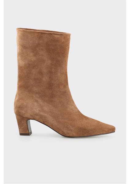 Taba Deri Kadın Klasik Bot