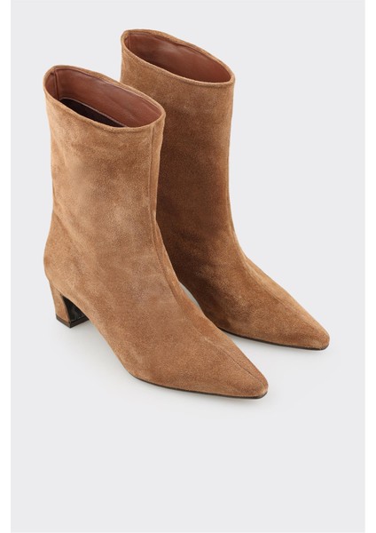 Taba Deri Kadın Klasik Bot fiyatları